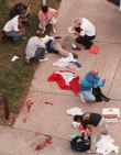 Columbine Sidewalk Scene