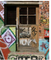 Door with Graffiti